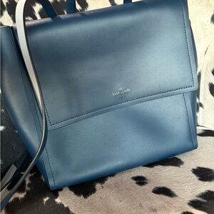 Kate Spade Navy Leather Backpack